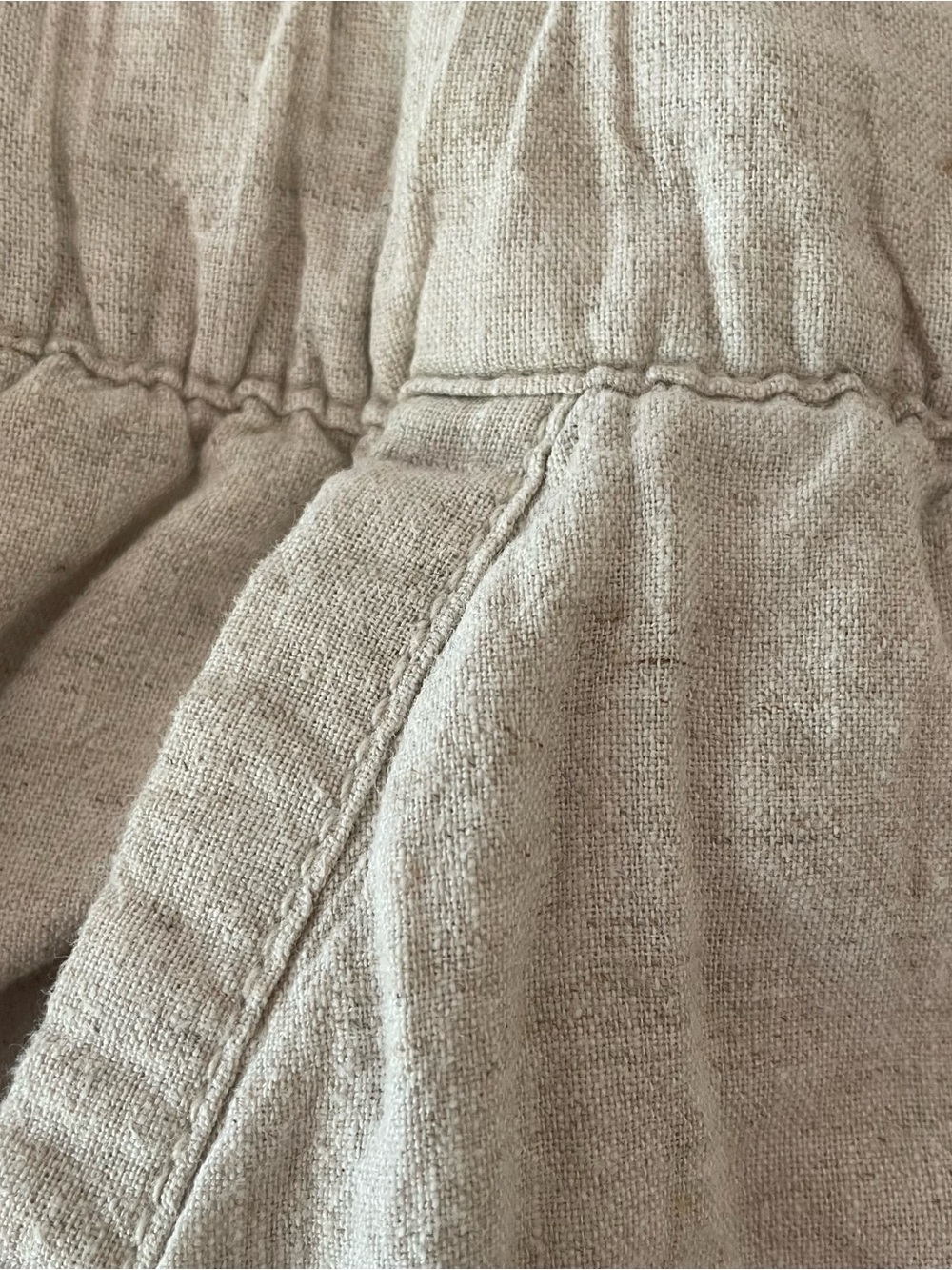 Lane Bryant Linen Wide Leg High Rise Oatmeal Beige Pants Trousers Plus Size 22 - Picture 12 of 13